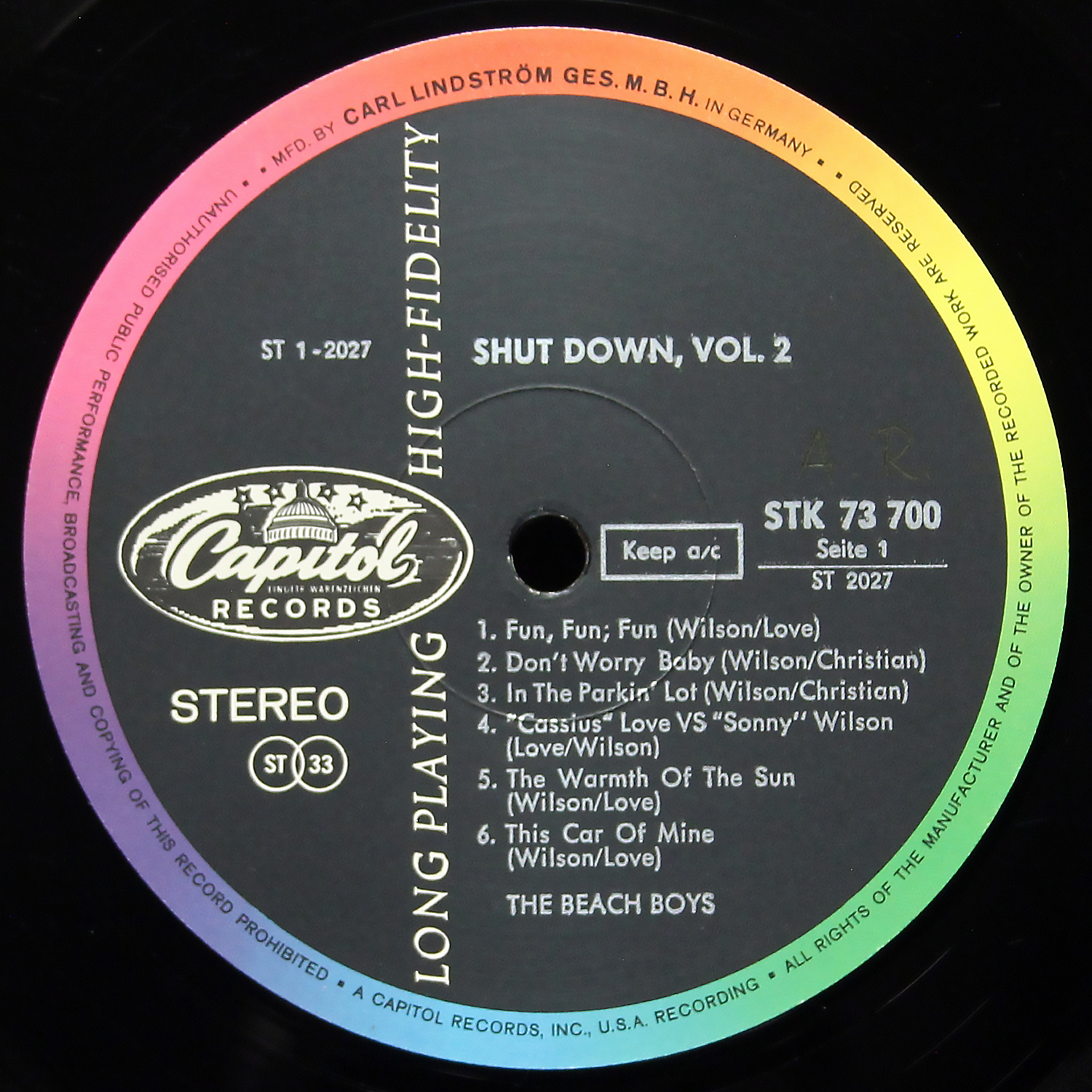 LP Beach Boys — Shut Down Volume 2 фото 3