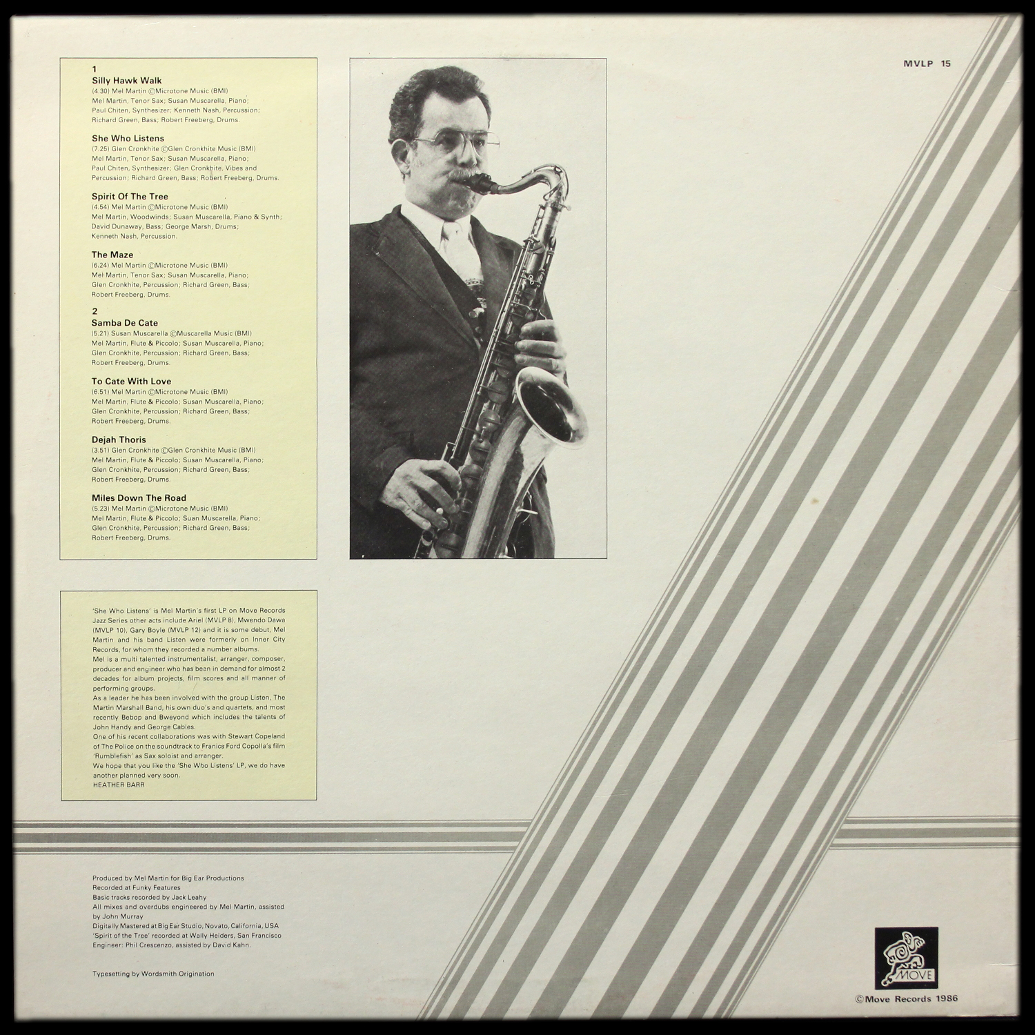 LP Mel Martin — She Who Listens фото 2