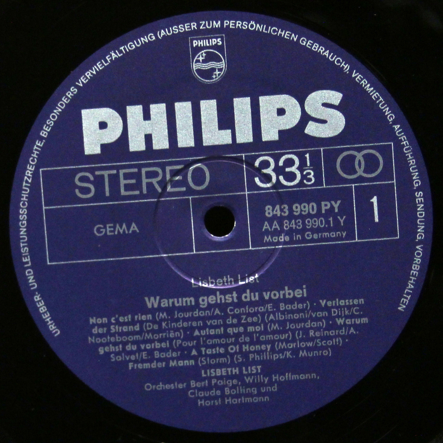 LP Lisbeth List — Warum Gehst Du Vorbei фото 2