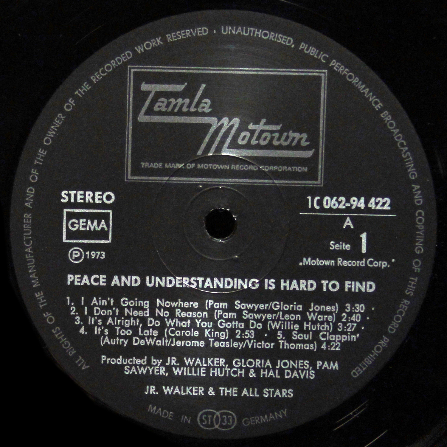 LP Junior Walker — Peace & Understanding Is Hard To Find фото 2