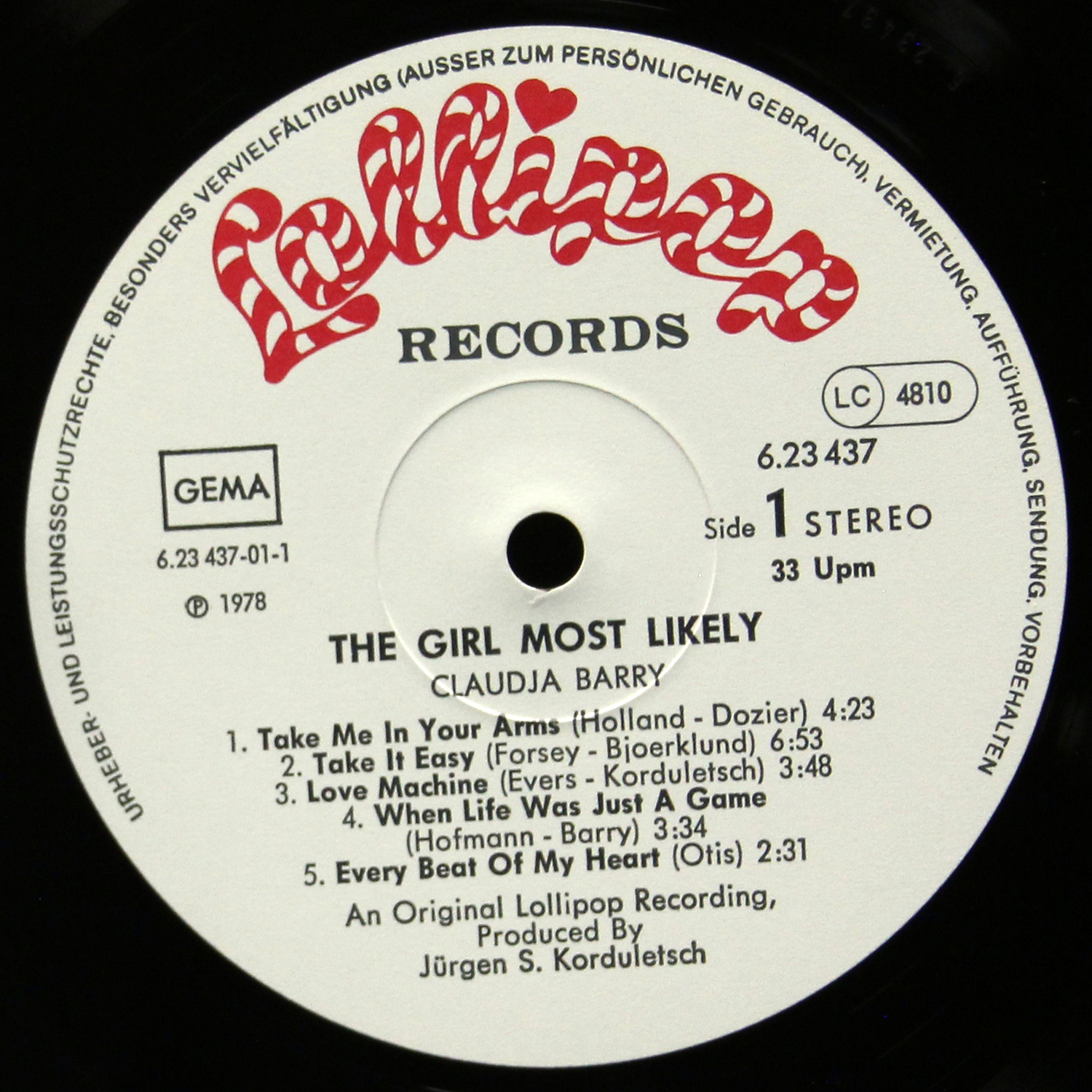 LP Claudja Barry — Girl Most Likely фото 2