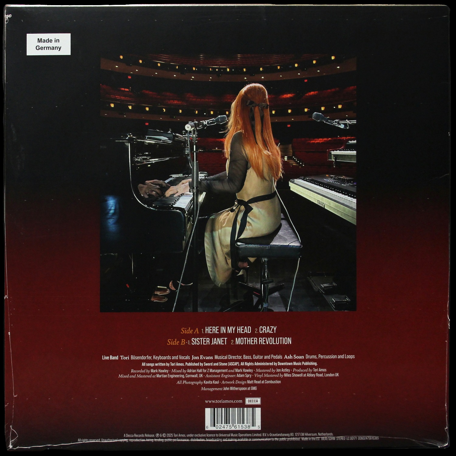 LP Tori Amos — Diving Deeper Live фото 2