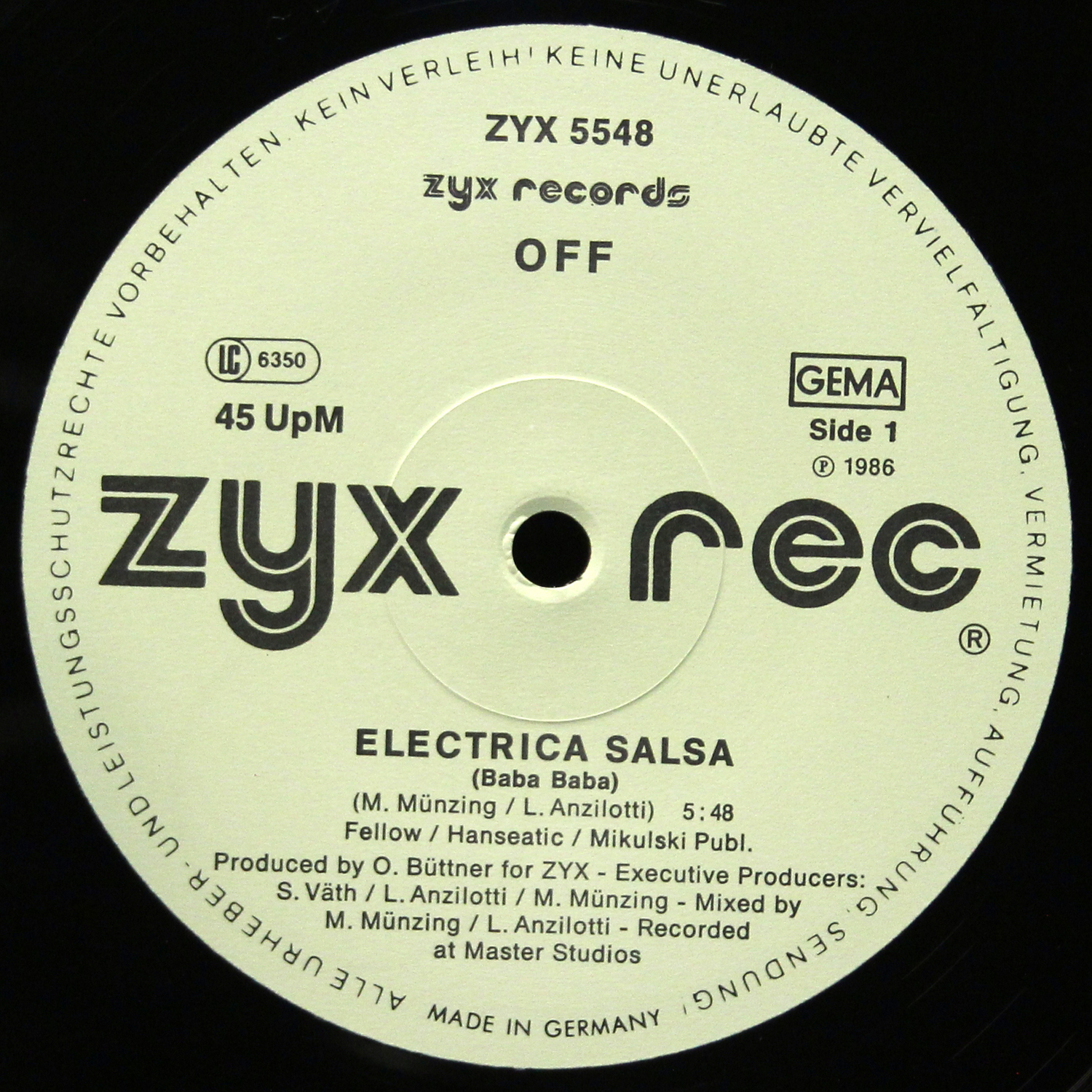 LP OFF — Electrica Salsa (Baba Baba) (макси сингл) фото 2