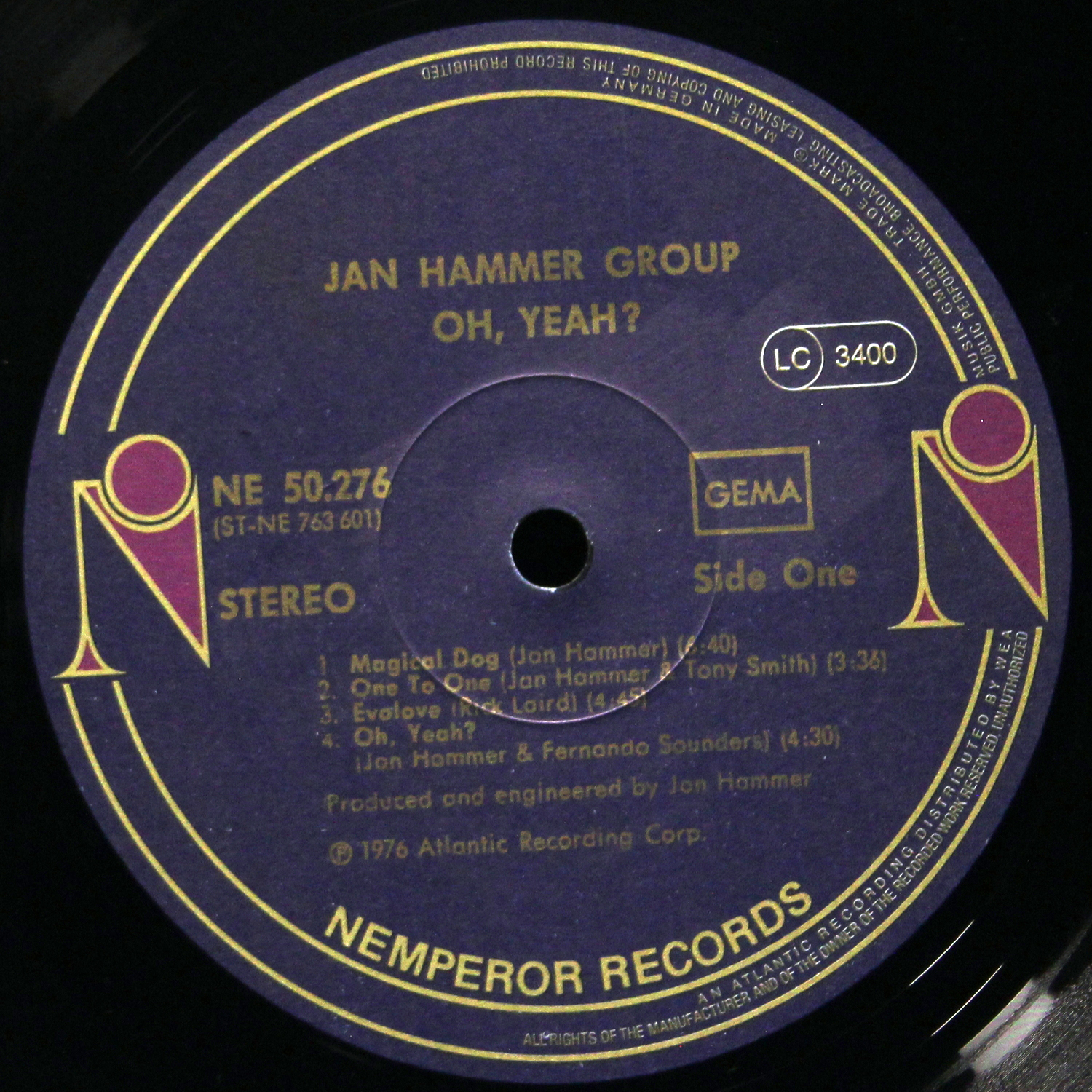 LP Jan Hammer Group — Oh, Yeah? фото 2