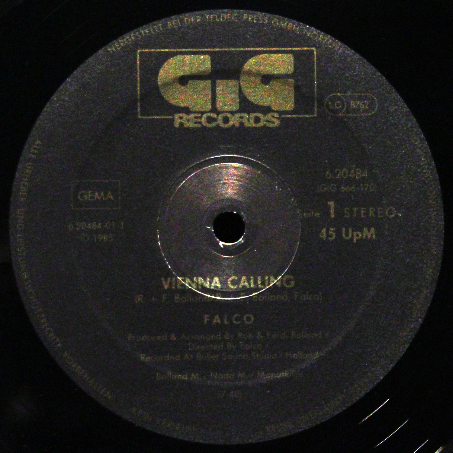 LP Falco — Vienna Calling (The Metternich Arrival-Mix) (макси сингл) фото 2