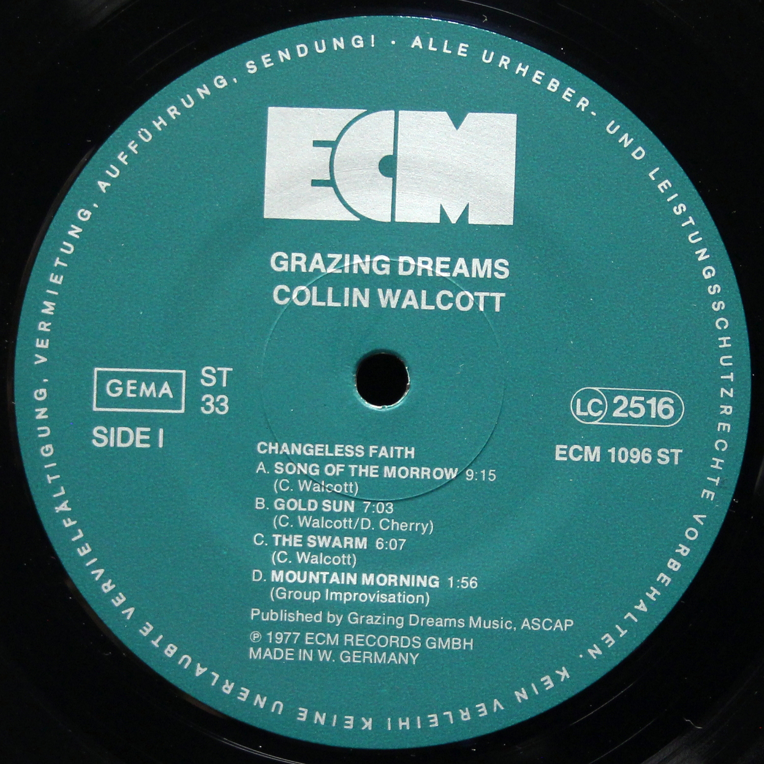 LP Collin Walcott — Grazing Dreams фото 3