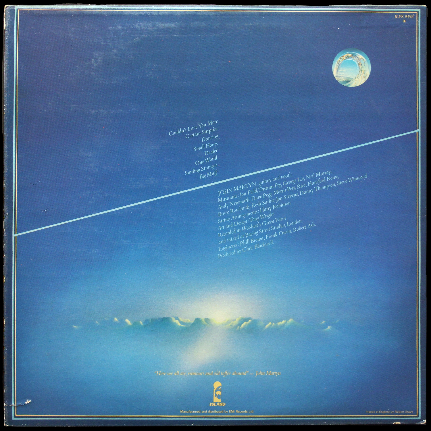 LP John Martyn — One World фото 2