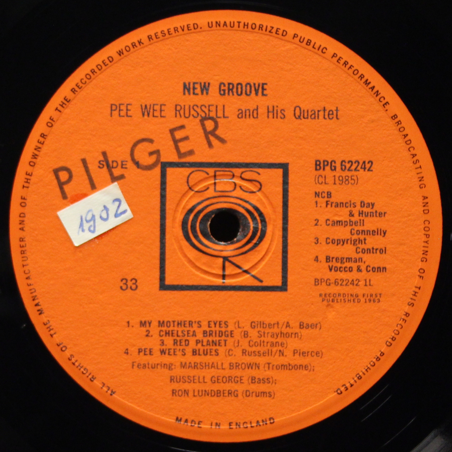 LP Pee Wee Russell — New Groove фото 2