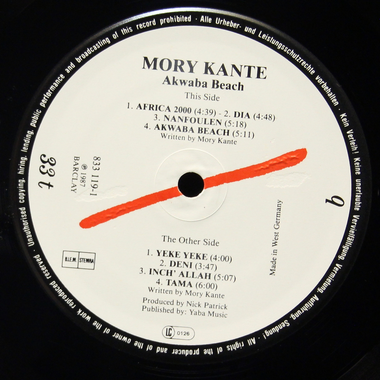 LP Mory Kante — Akwaba Beach фото 2