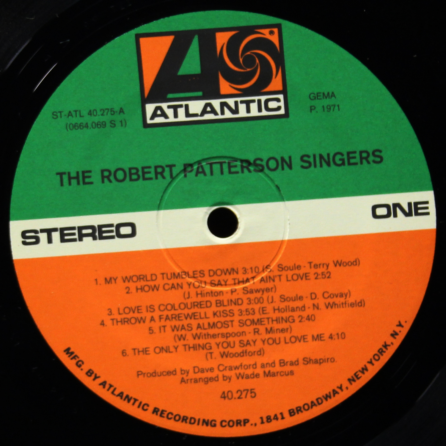 LP Patterson Singers — Robert Patterson Singers фото 3