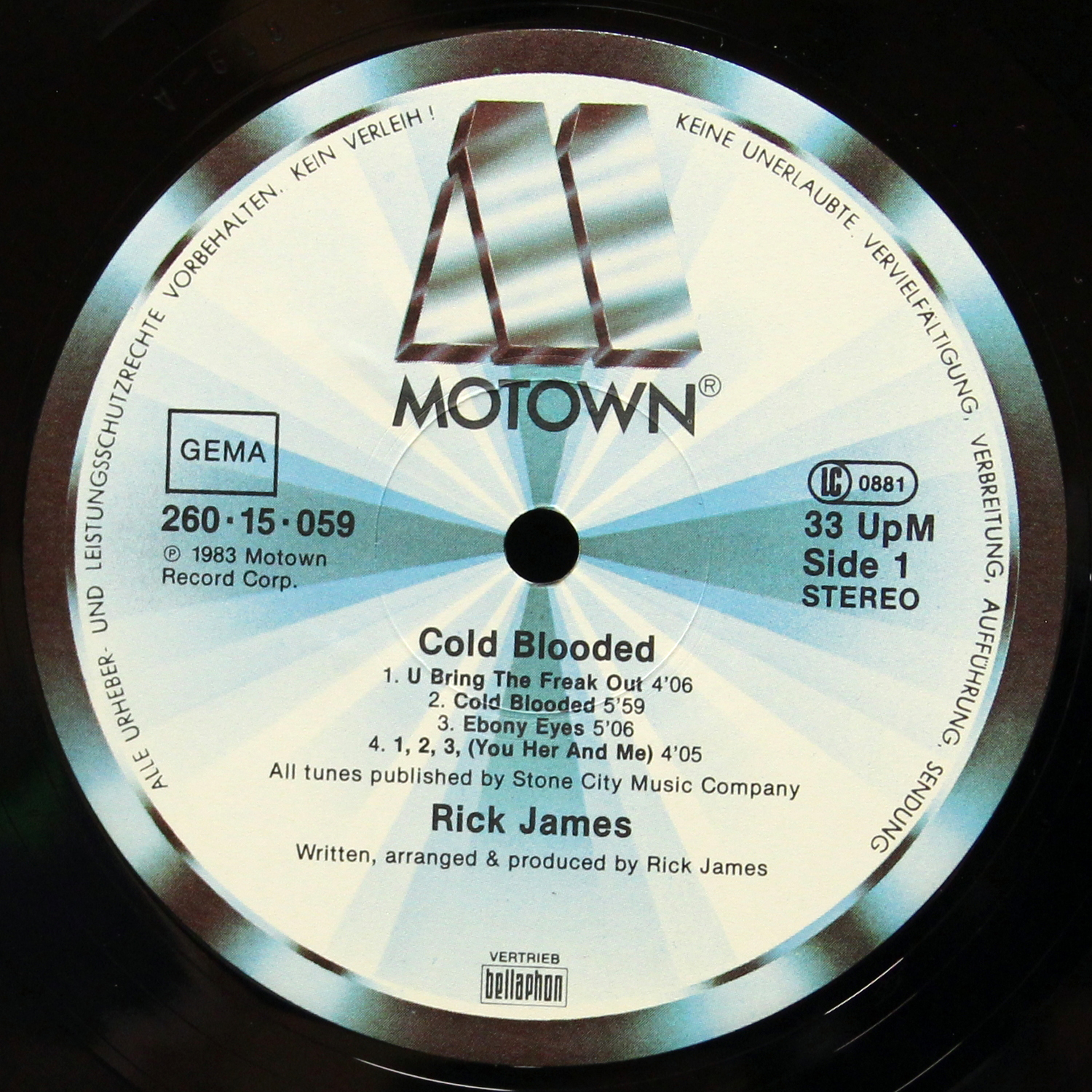 LP Rick James — Cold Blooded фото 3