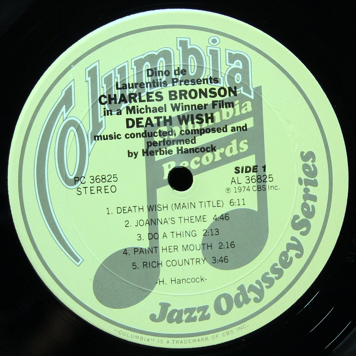 LP Herbie Hancock — Death Wish (Original Soundtrack) фото 3