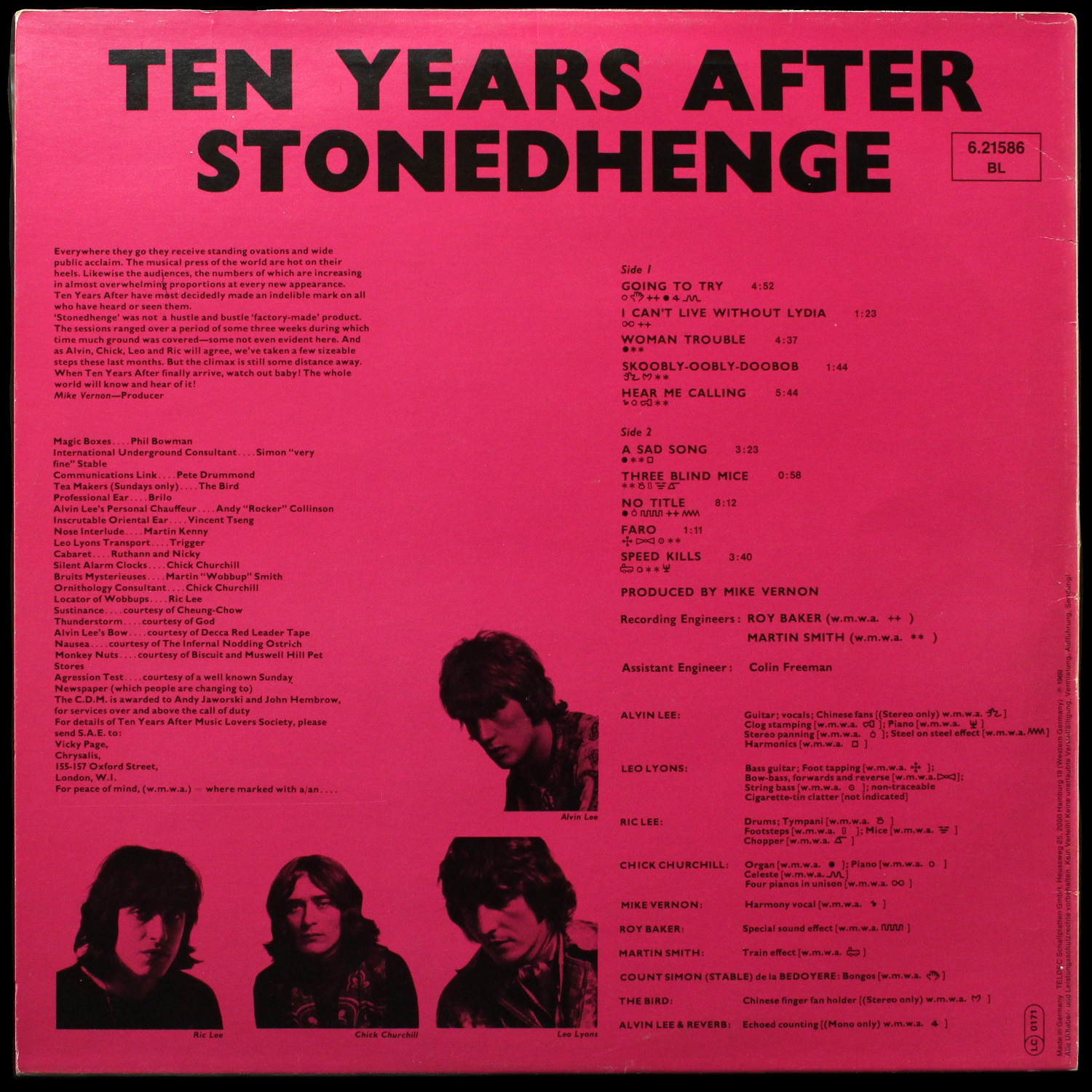 LP Ten Years After — Stonedhenge фото 2