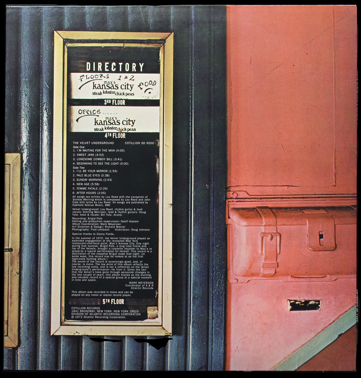 LP Velvet Underground — Live At Max's Kansas City фото 2