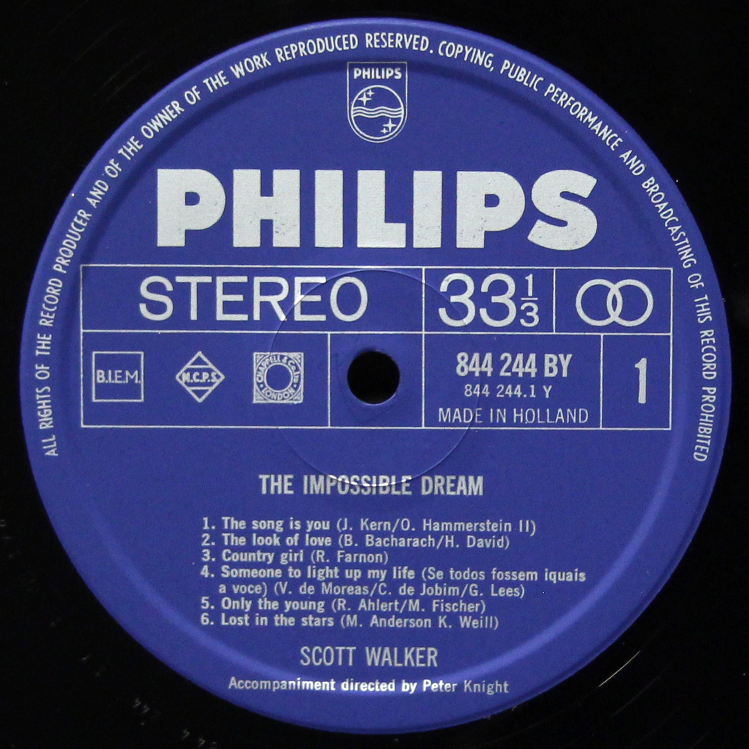 LP Scott Walker — Impossible Dream фото 3