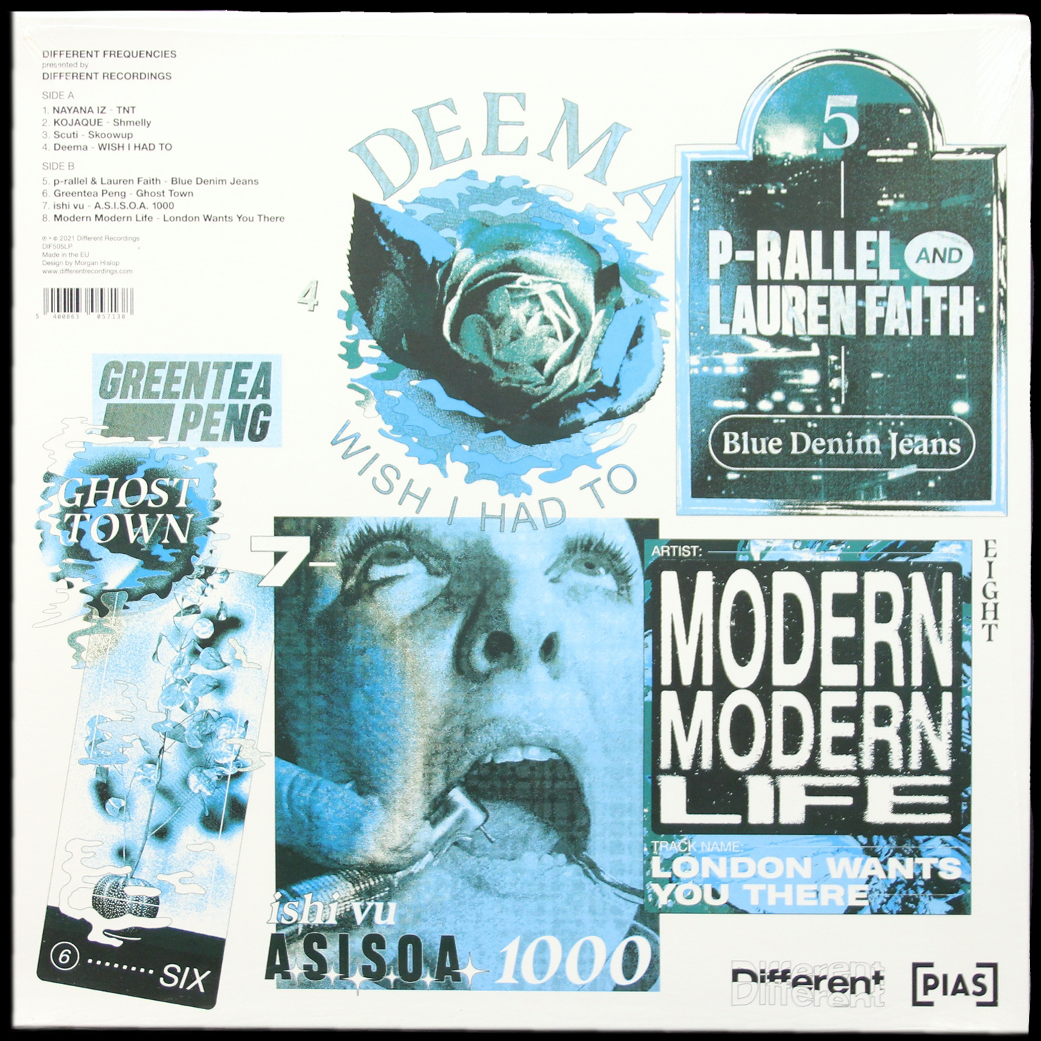 LP V/A — Different Frequencies (цветной винил) фото 2