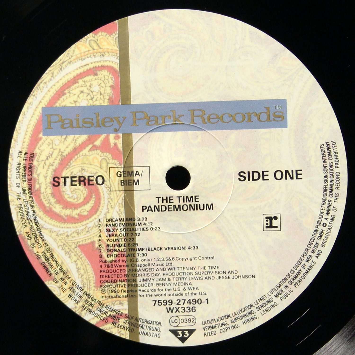 LP The Time — Pandemonium фото 3