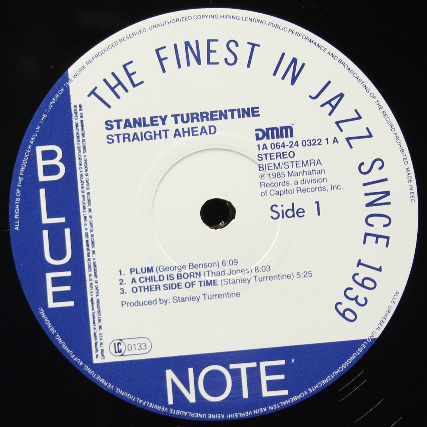 LP Stanley Turrentine — Straight Ahead фото 3