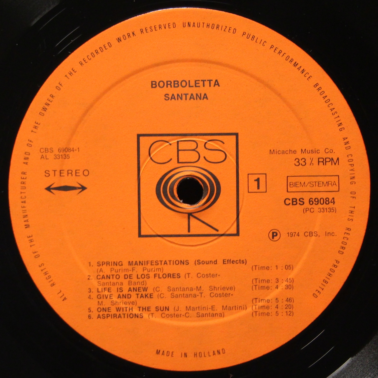 LP Santana — Borboletta фото 2