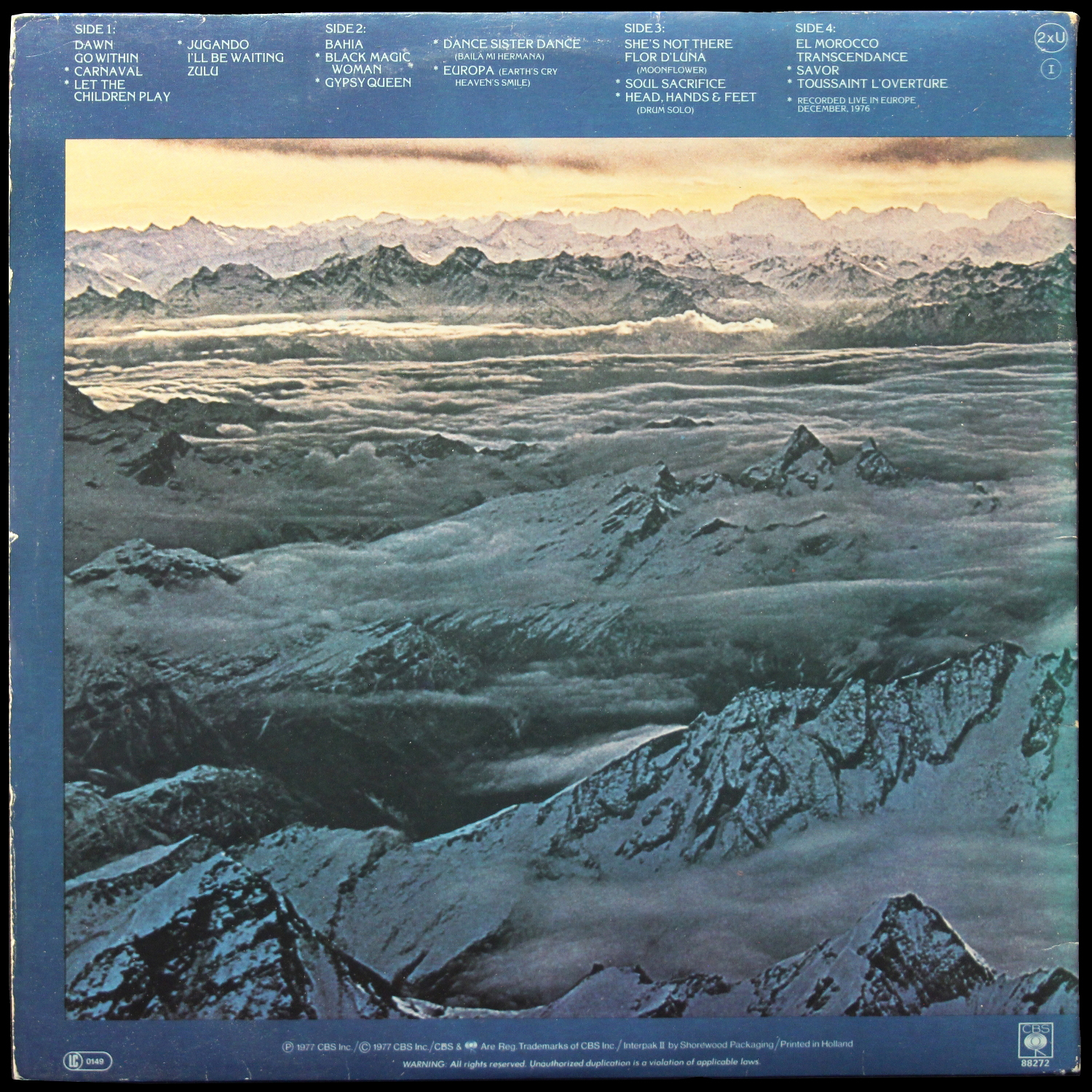 LP Santana — Moonflower (2LP) фото 2