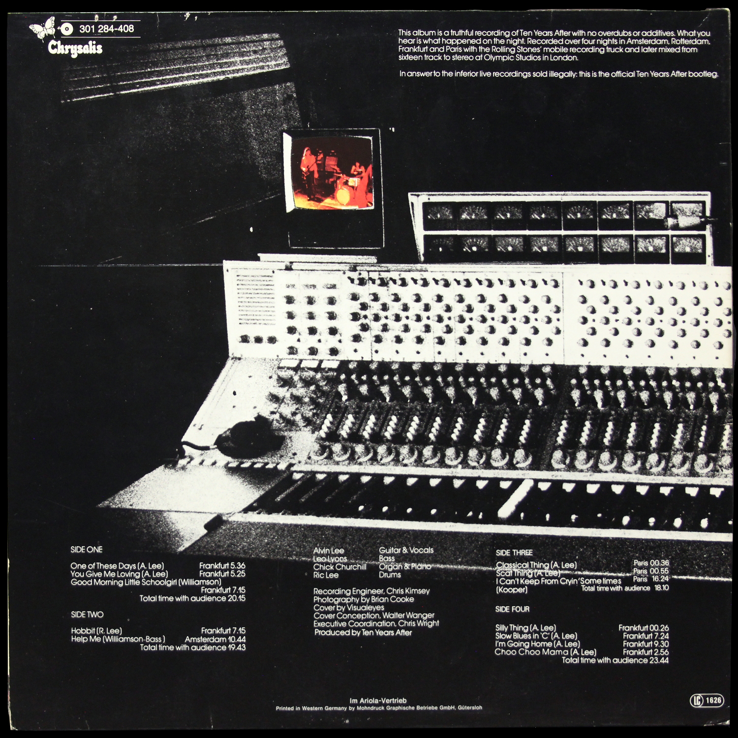 LP Ten Years After — Recorded Live (2LP) фото 2