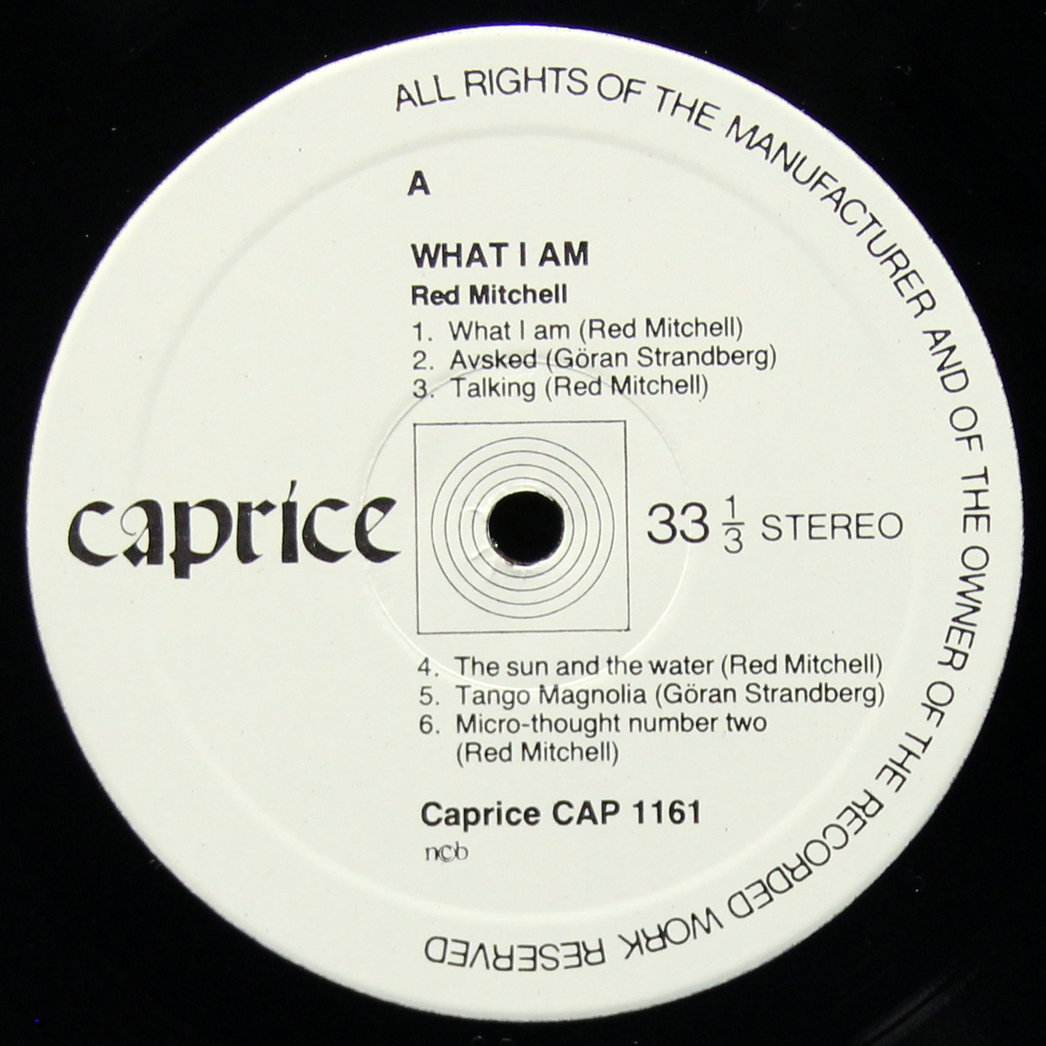 LP Red Mitchell — What I Am фото 2