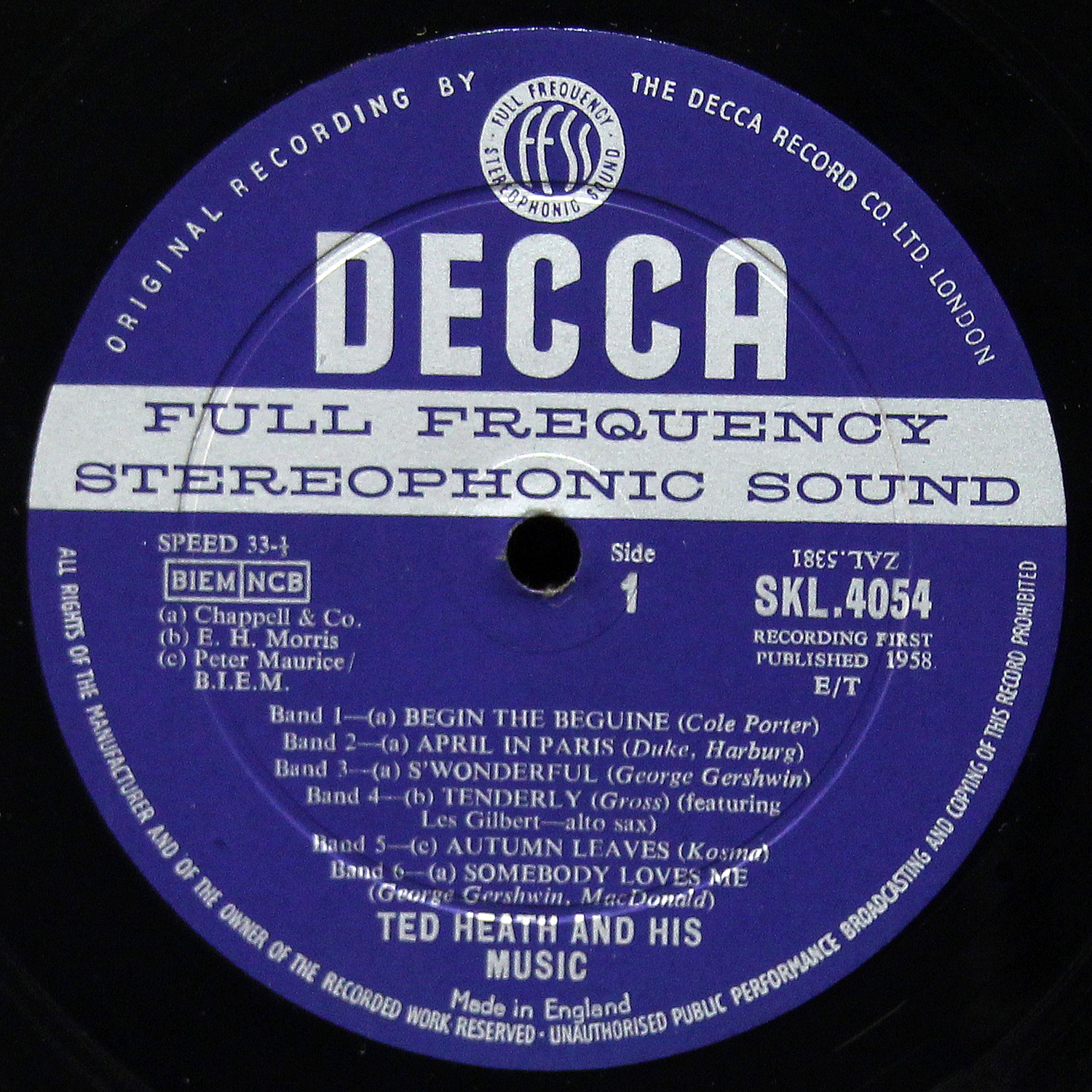 LP Ted Heath And His Music — All Time Top Twelve фото 2