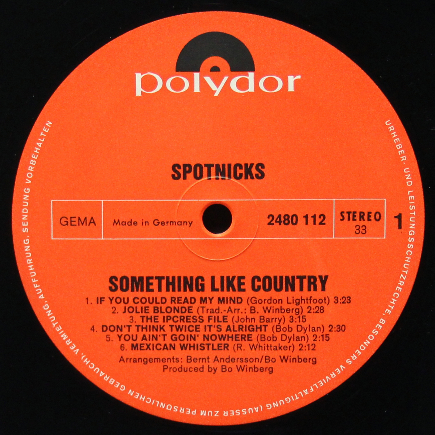 LP Spotnicks — Something Like Country фото 3