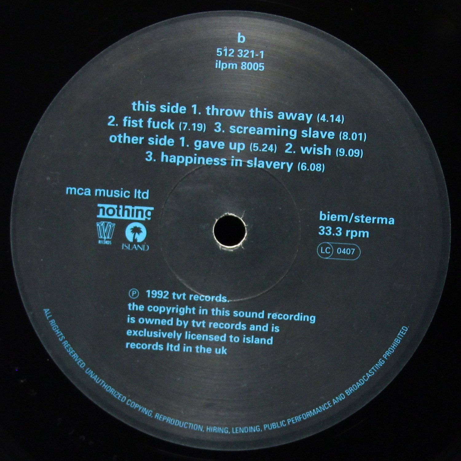 LP Nine Inch Nails — Fixed фото 4