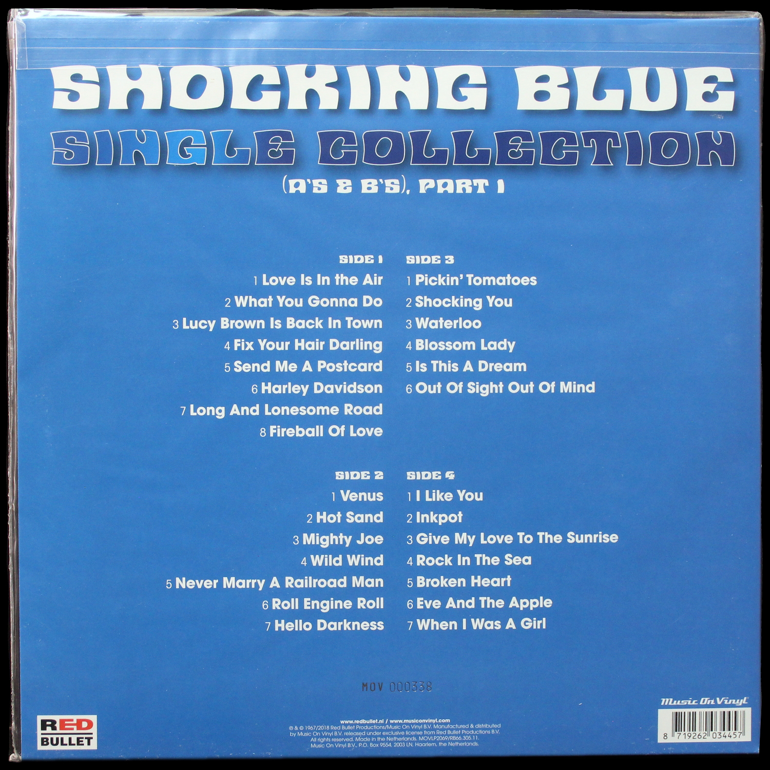 LP Shocking Blue — Single Collection (A's & B's) Part 1 (2LP,  цветной винил) фото 2