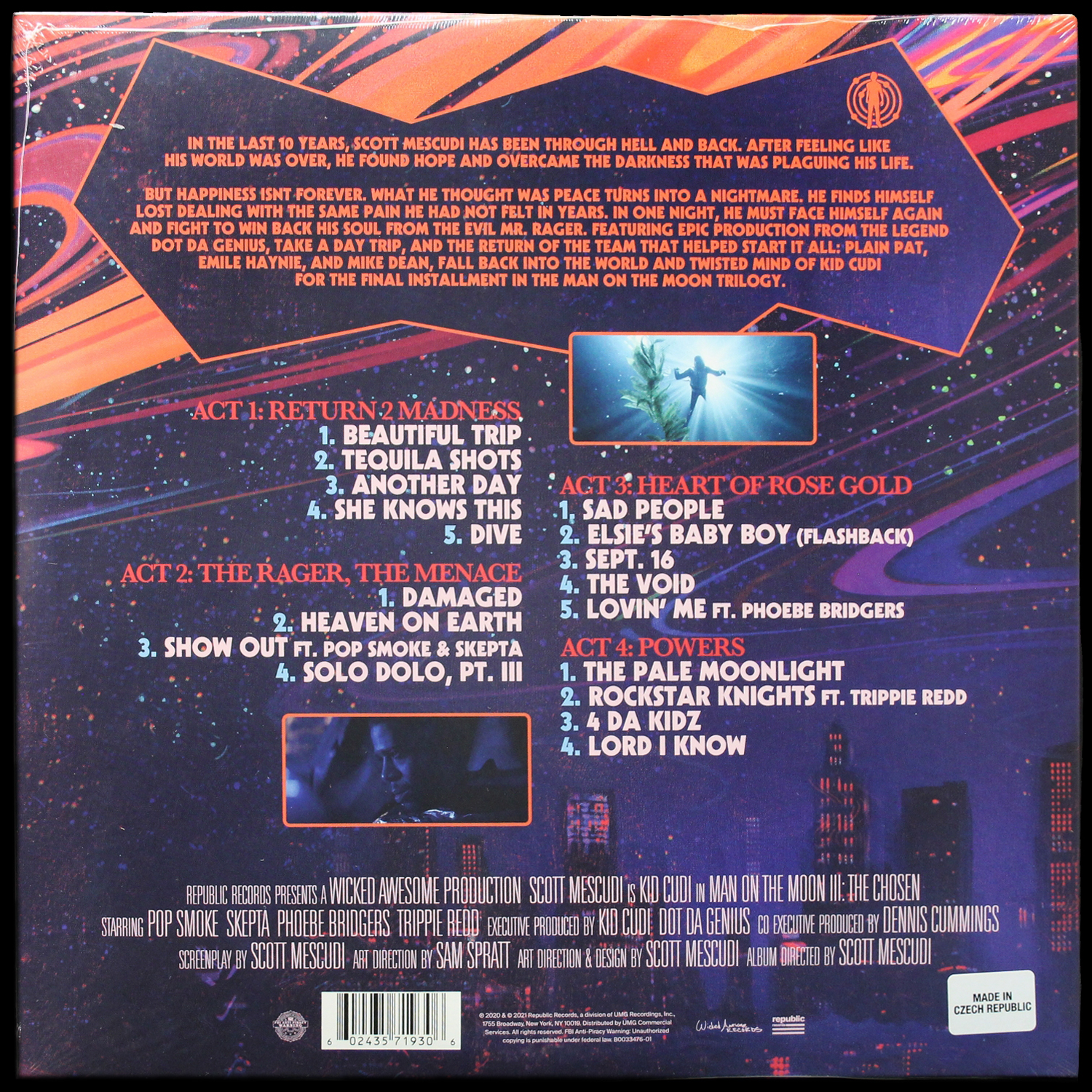 LP Kid Cudi — Man On The Moon III: The Chosen (2LP,  цветной винил,  + постер) фото 2