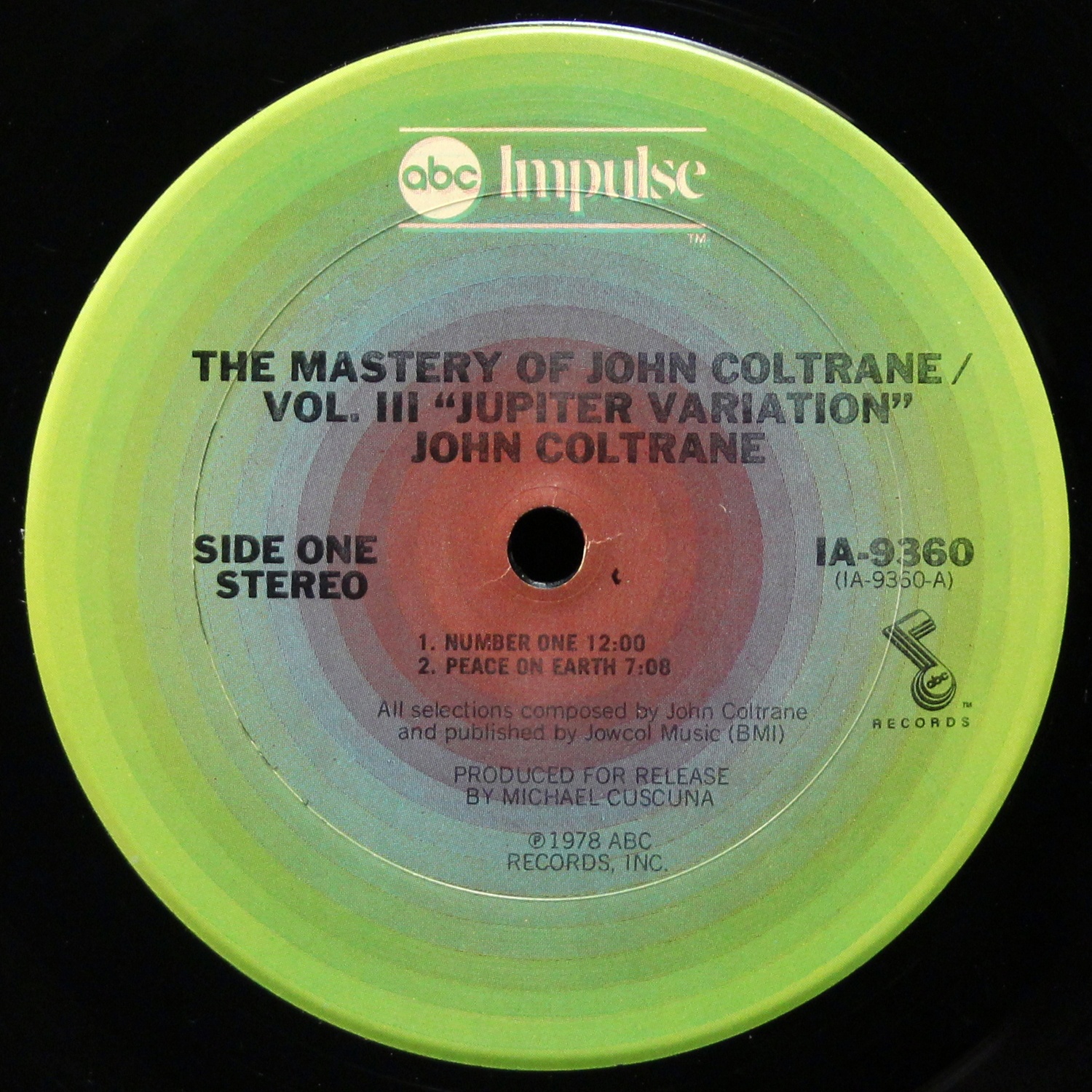 LP John Coltrane — Mastery Of John Coltrane / Vol. III 'Jupiter Variation' фото 3