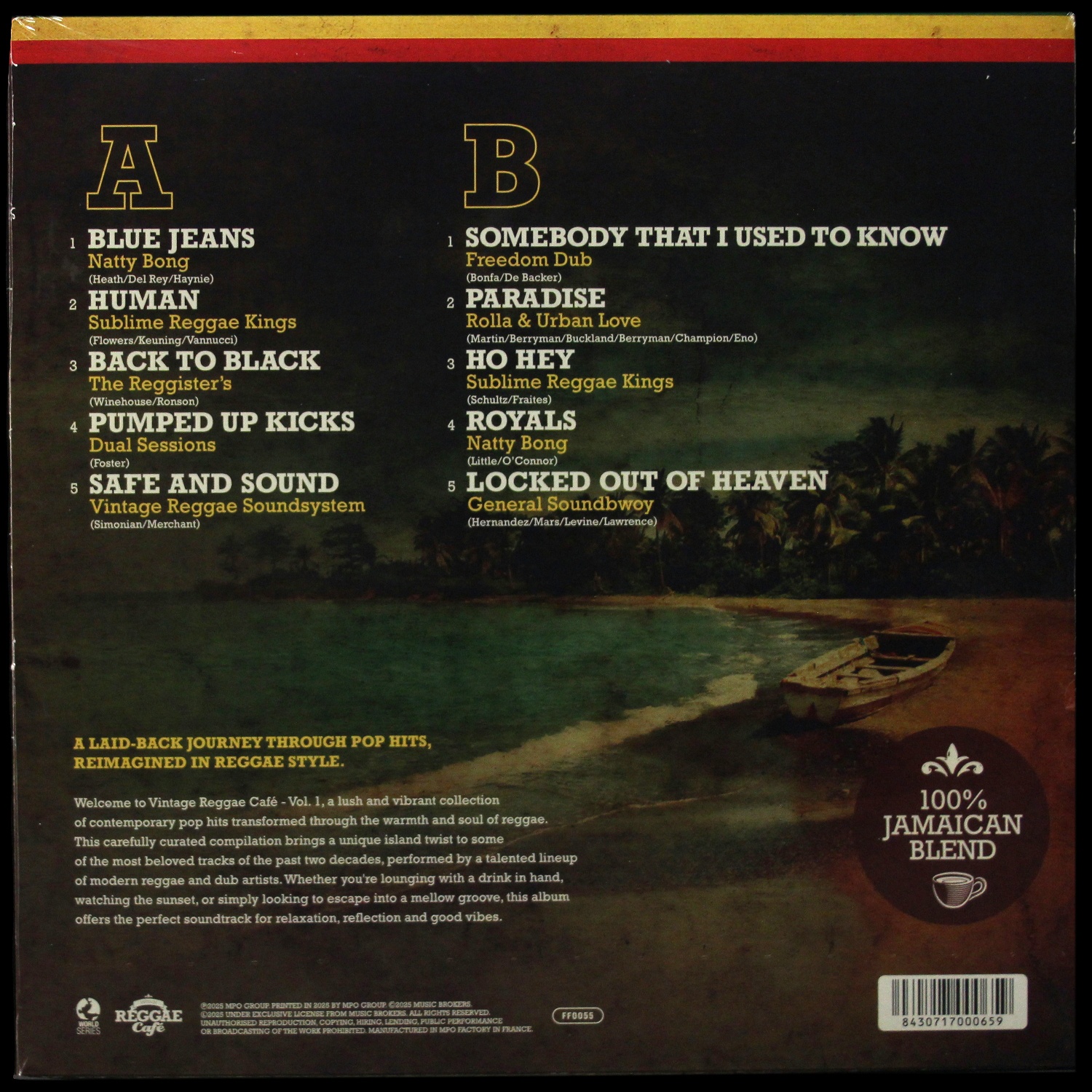 LP V/A — Vintage Reggae Cafe Vol.1 (цветной винил) фото 2