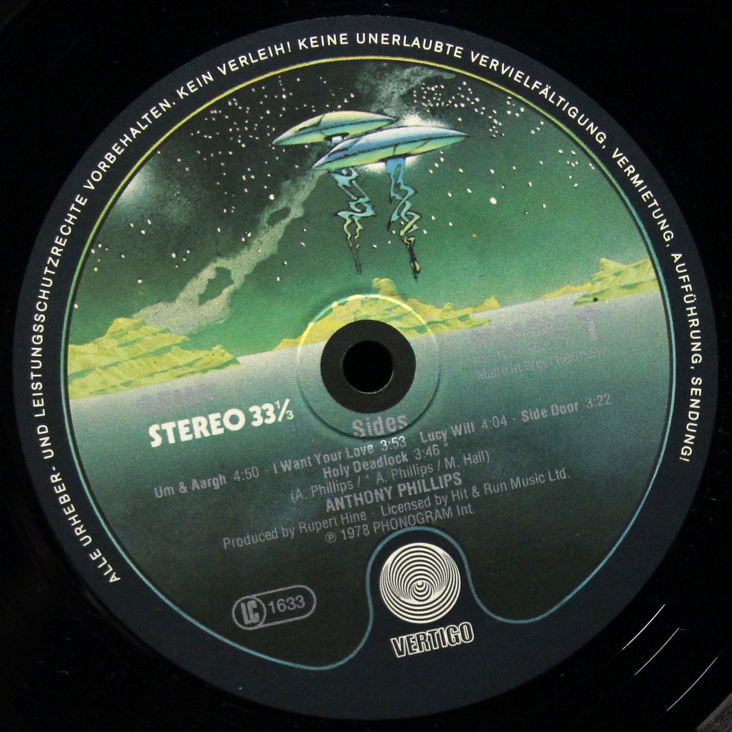 LP Anthony Phillips — Sides фото 2