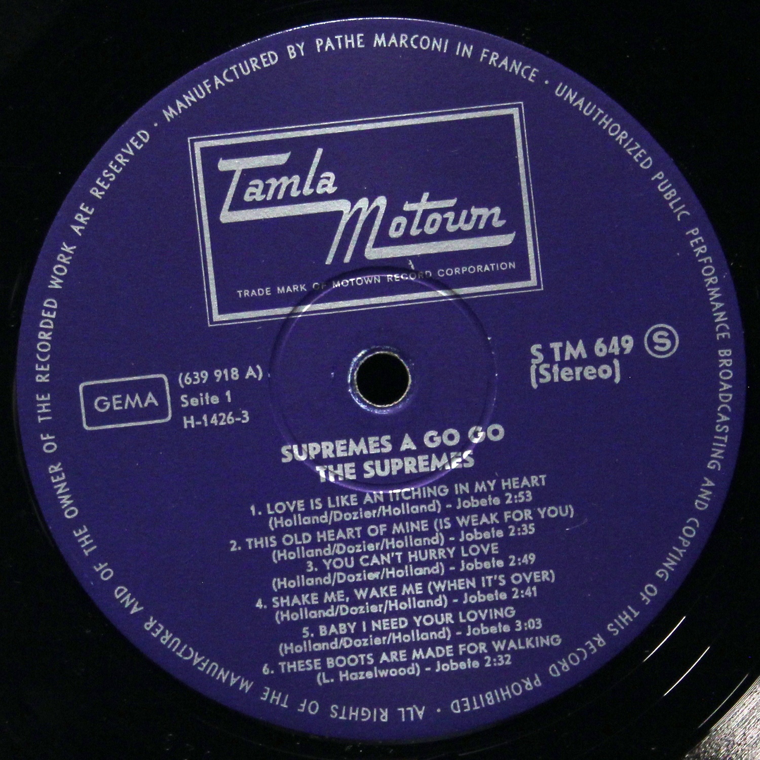 LP Supremes — A' Go-Go фото 3