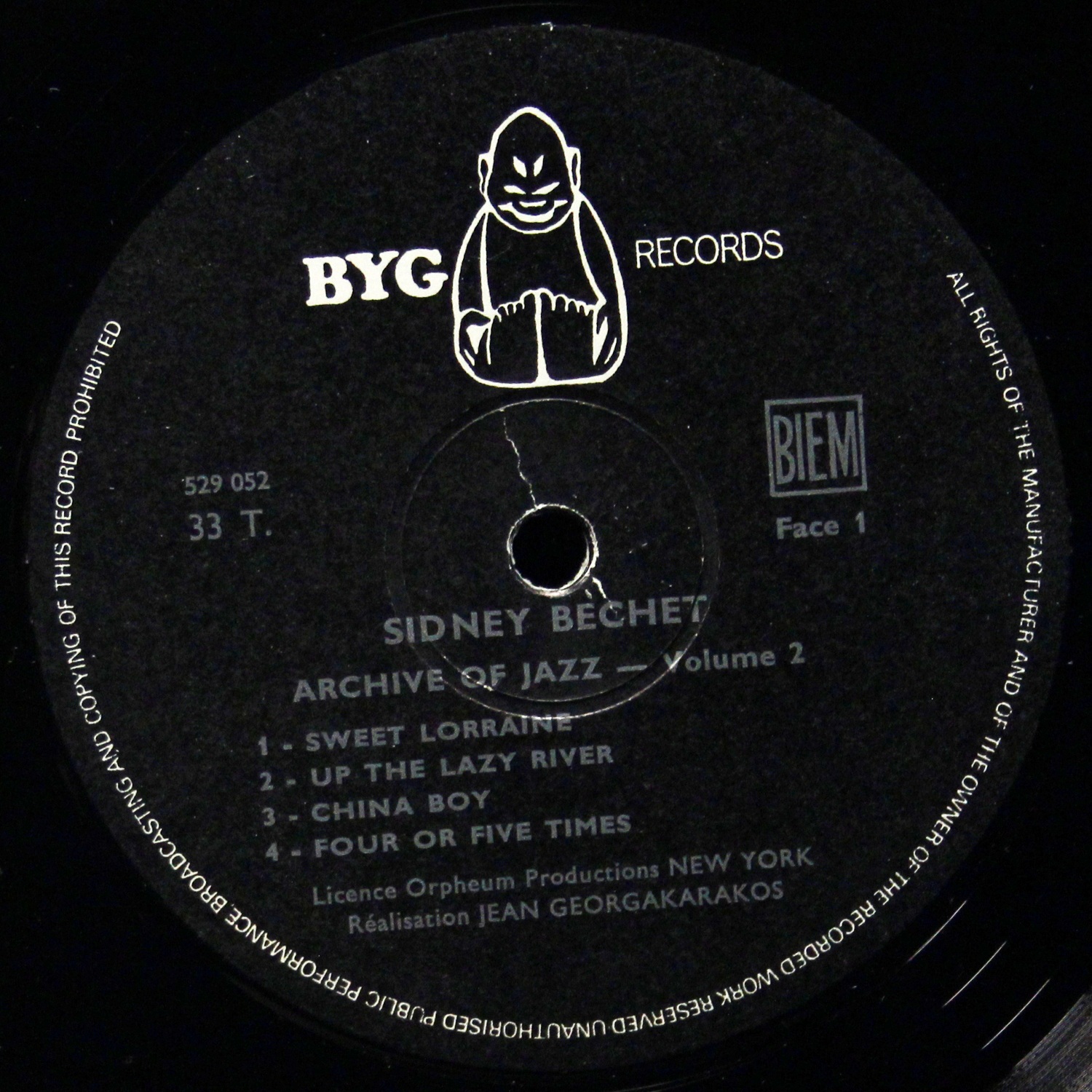 LP Sidney Bechet — Archive Of Jazz Volume 2 - Sidney Bechet фото 2