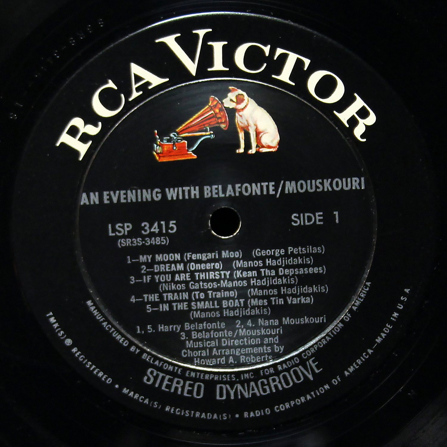 LP Harry Belafonte — An Evening With Belafonte / Mouskouri фото 3