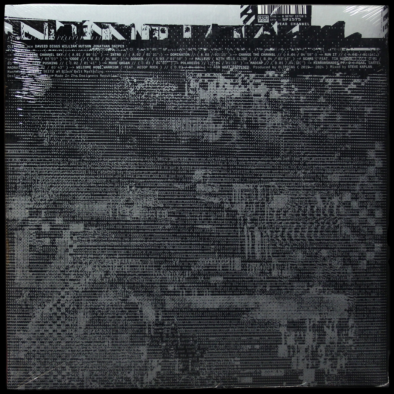 LP Clipping — Dead Channel Sky (цветной винил,  2LP) фото 2