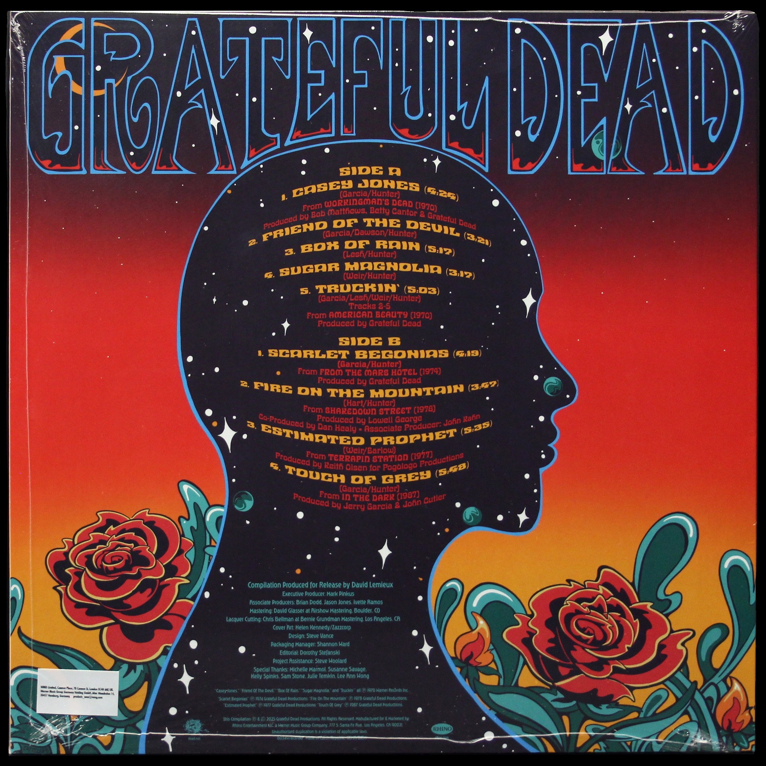 LP Grateful Dead — Gratest Hits (цветной винил) фото 2