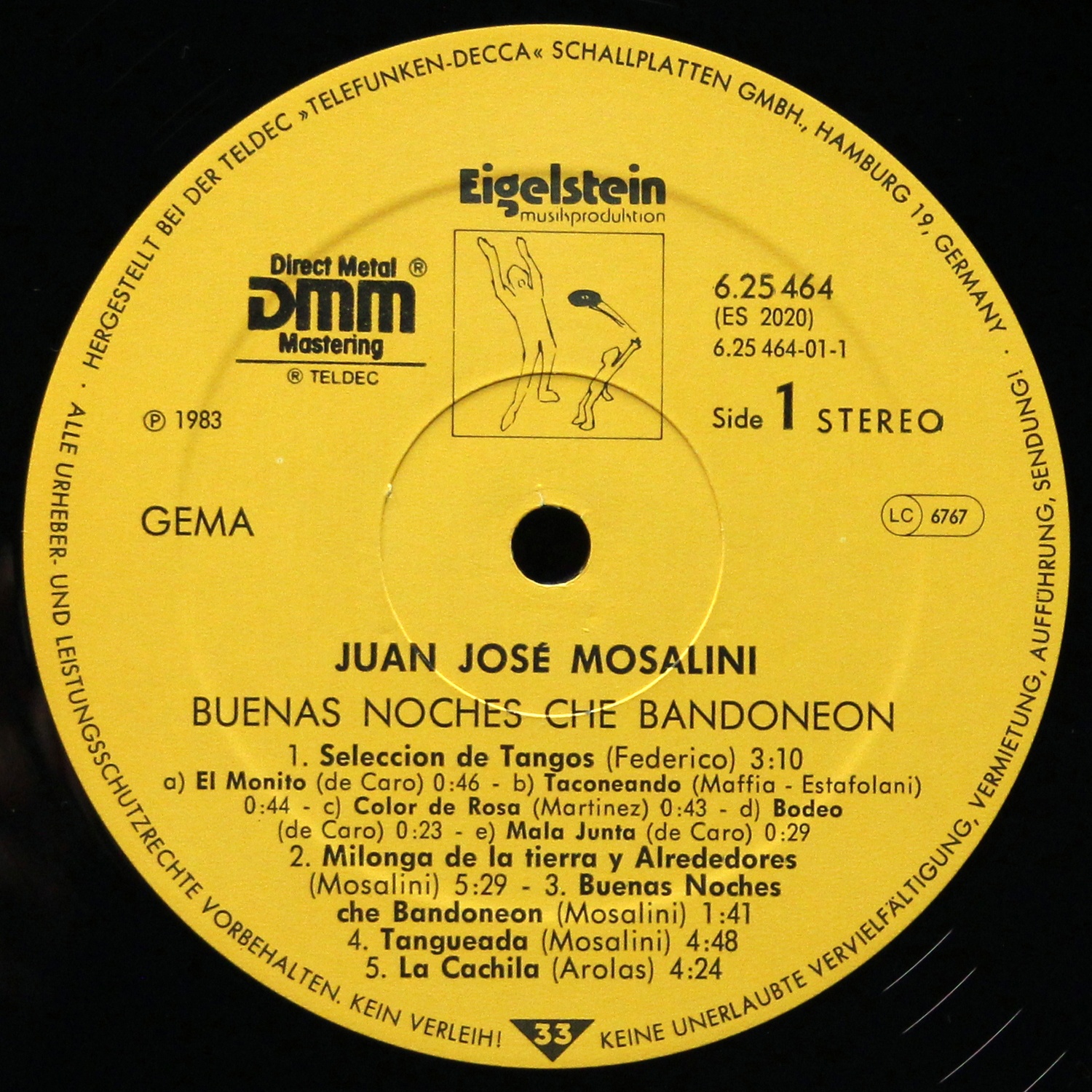LP Juan Jose Mosalini — Buenas Noches Che Bandoneon фото 2