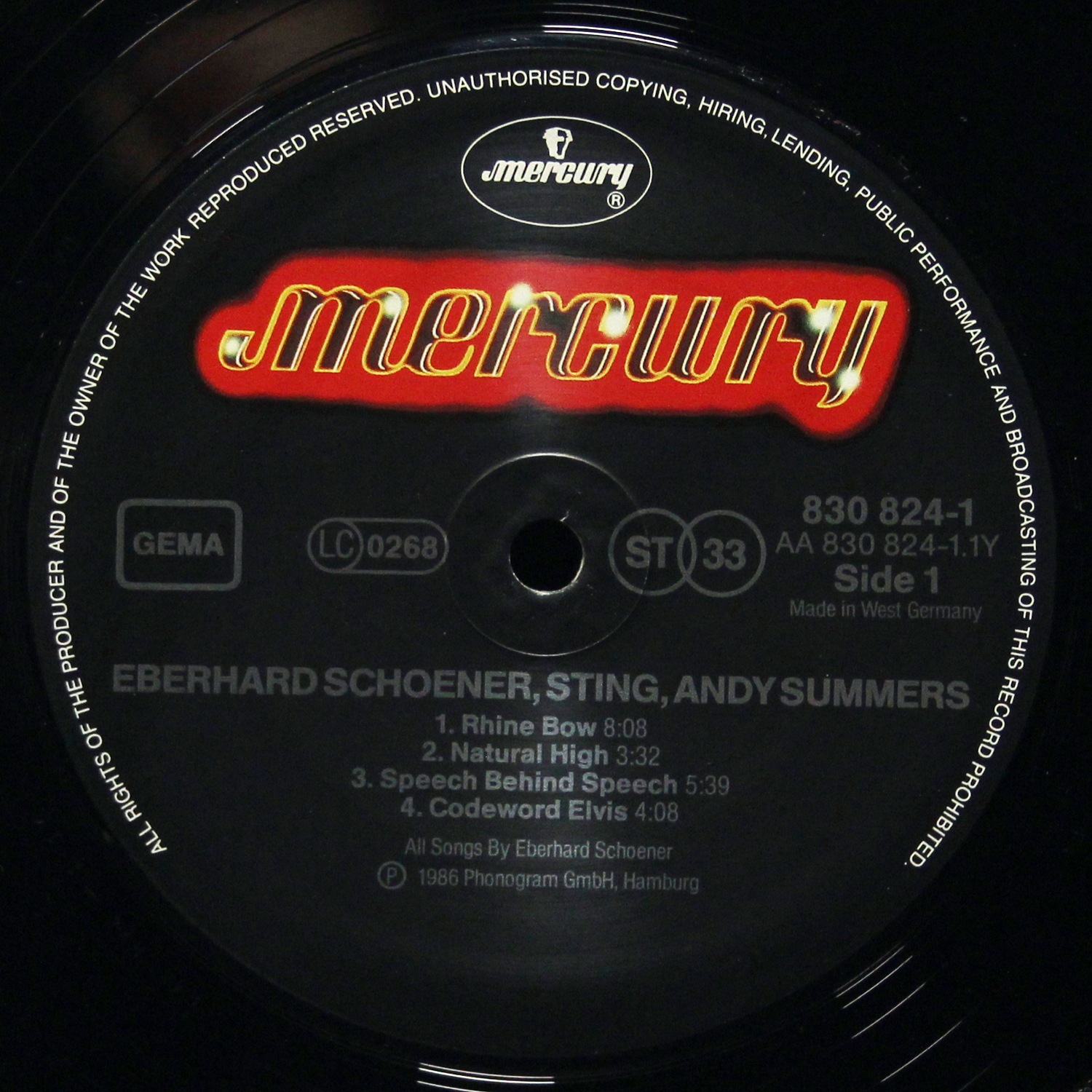 LP Eberhard Schoener — Music From 'Video Magic' And 'Flashback' фото 2