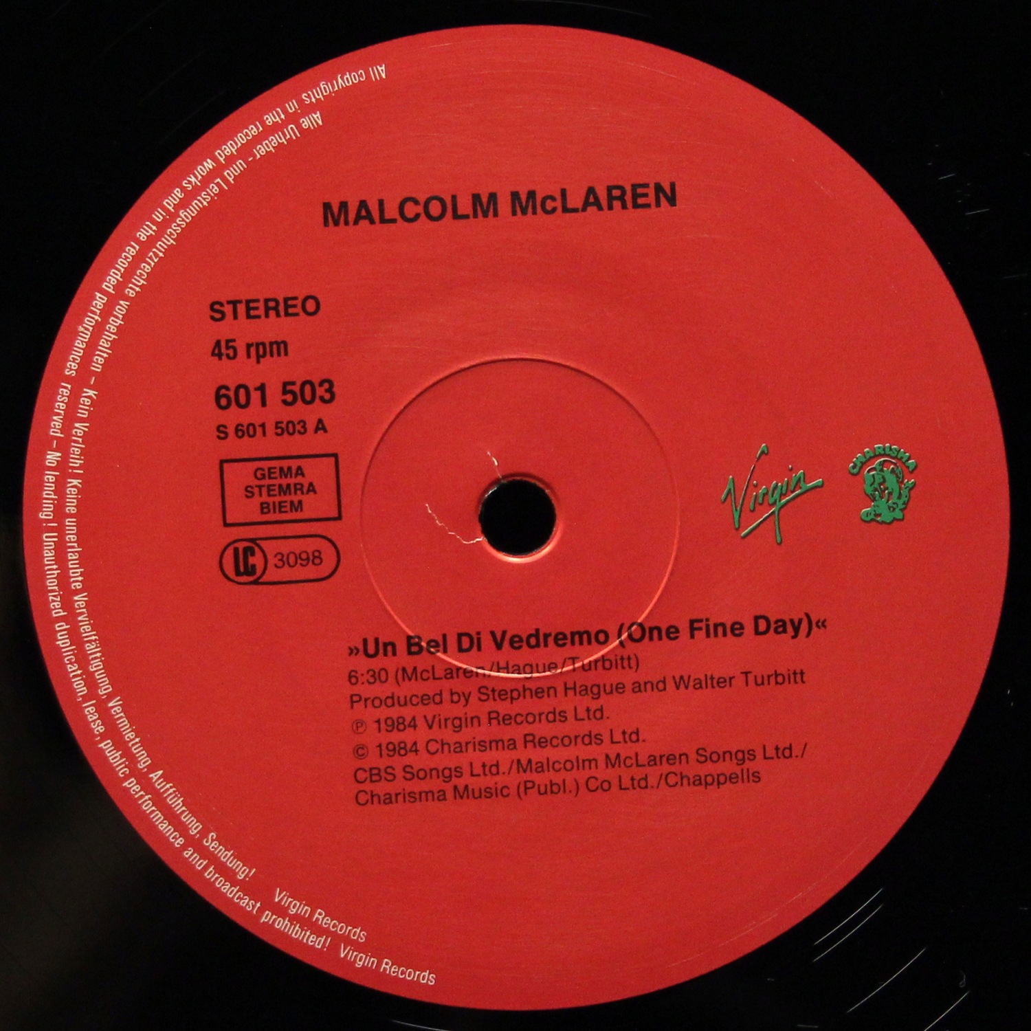 LP Malcolm McLaren — Madam Butterfly (макси сингл) фото 2