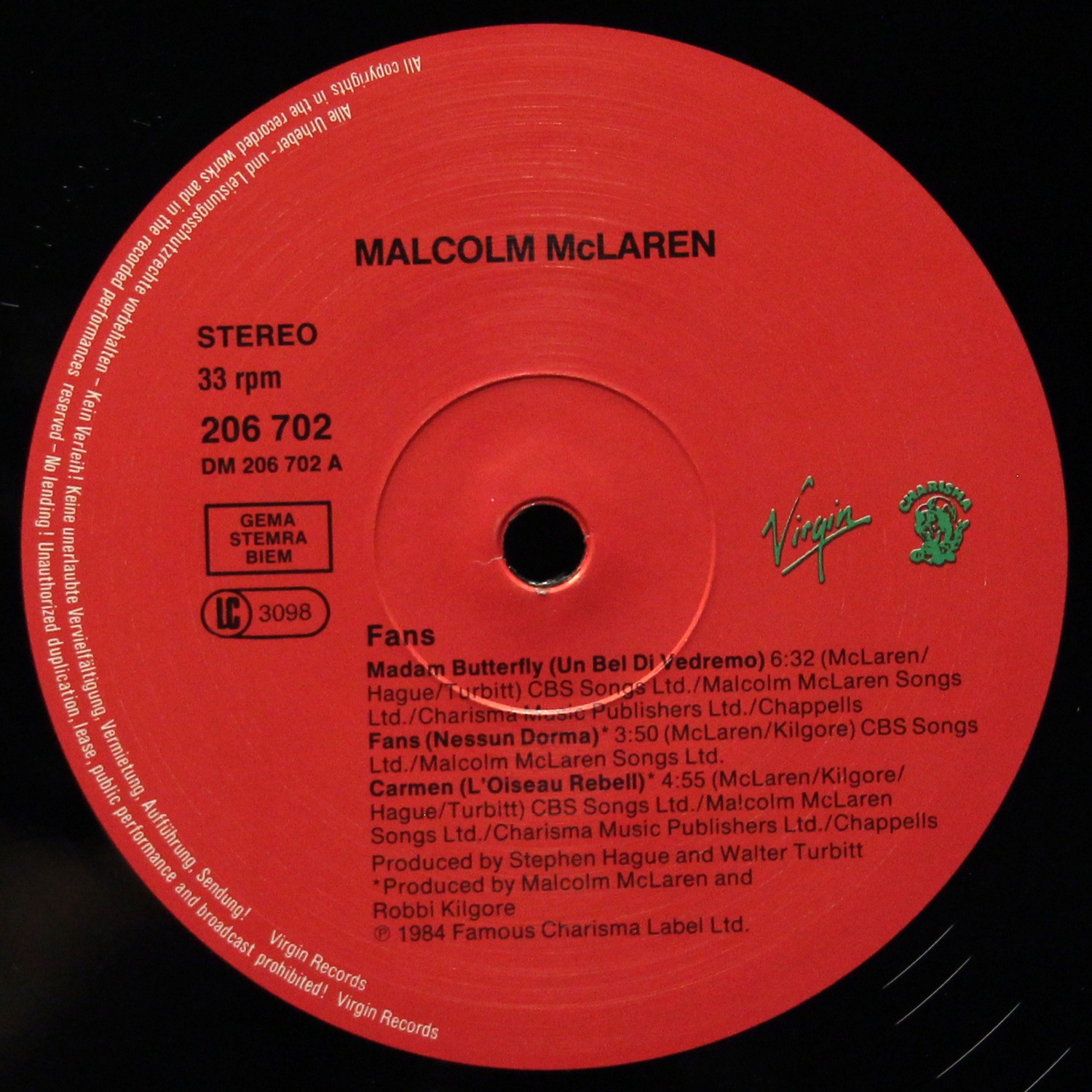 LP Malcolm McLaren — Fans фото 3