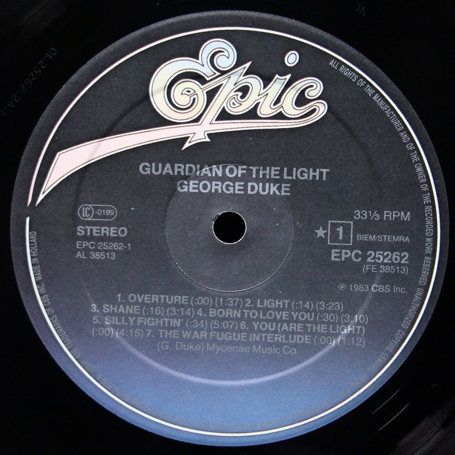 LP George Duke — Guardian Of The Light фото 3