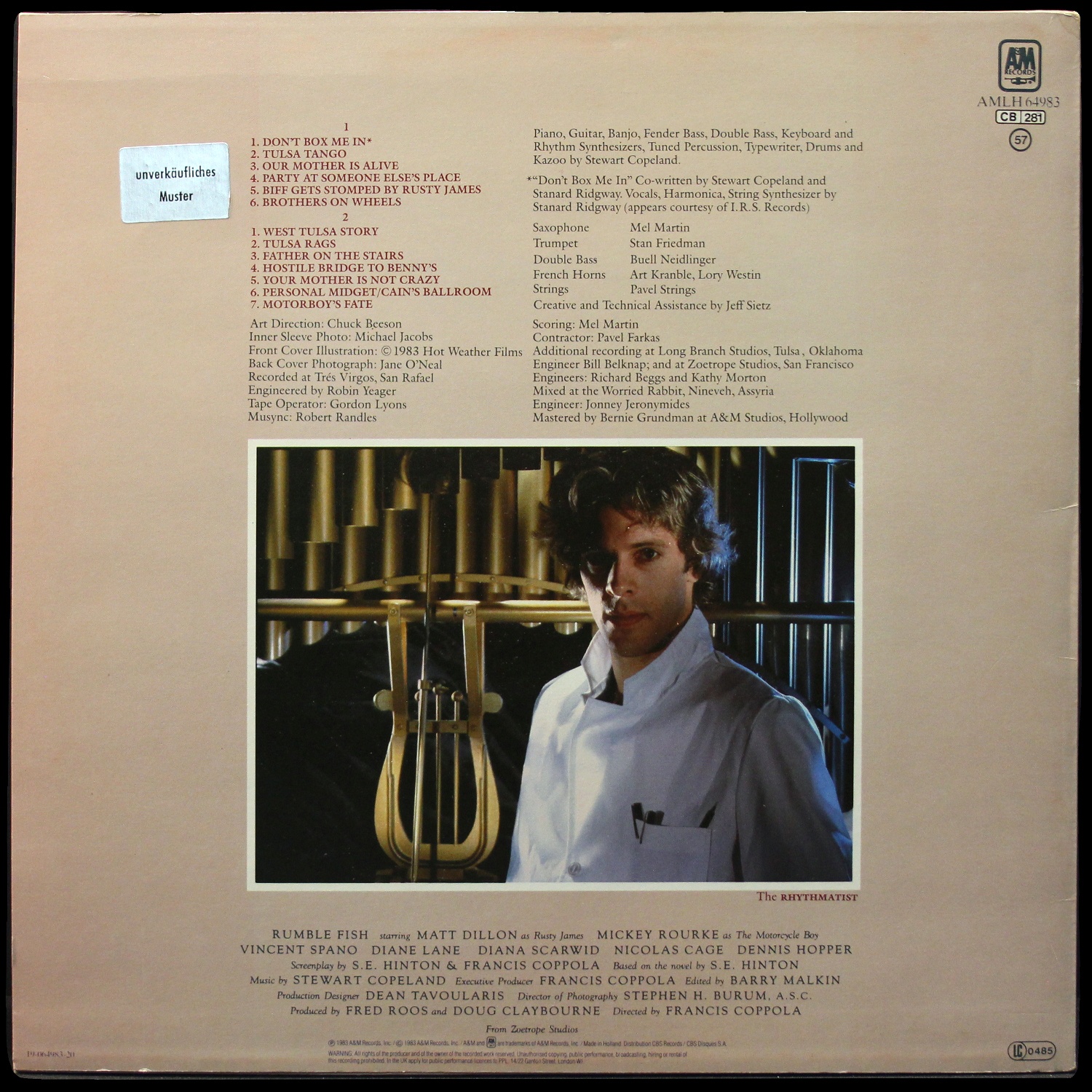 LP Stewart Copeland — Rumble Fish фото 2