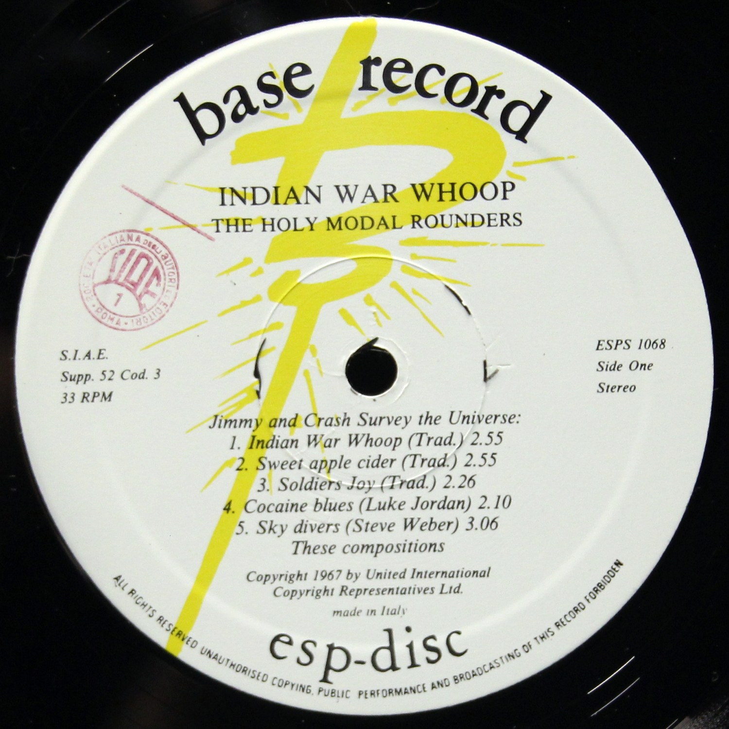 LP Holy Modal Rounders — Indian War Whoop фото 3