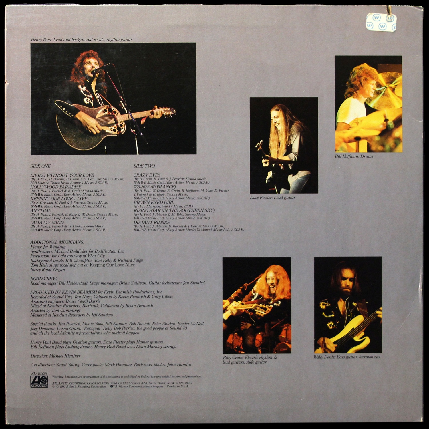 LP Henry Paul Band — Anytime фото 2