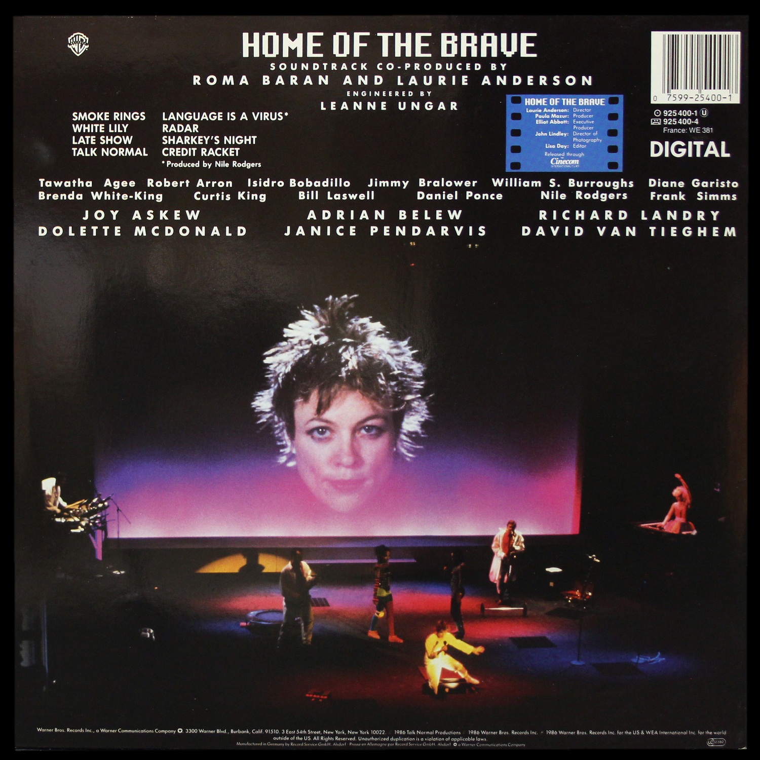LP Laurie Anderson — Home Of The Brave фото 2