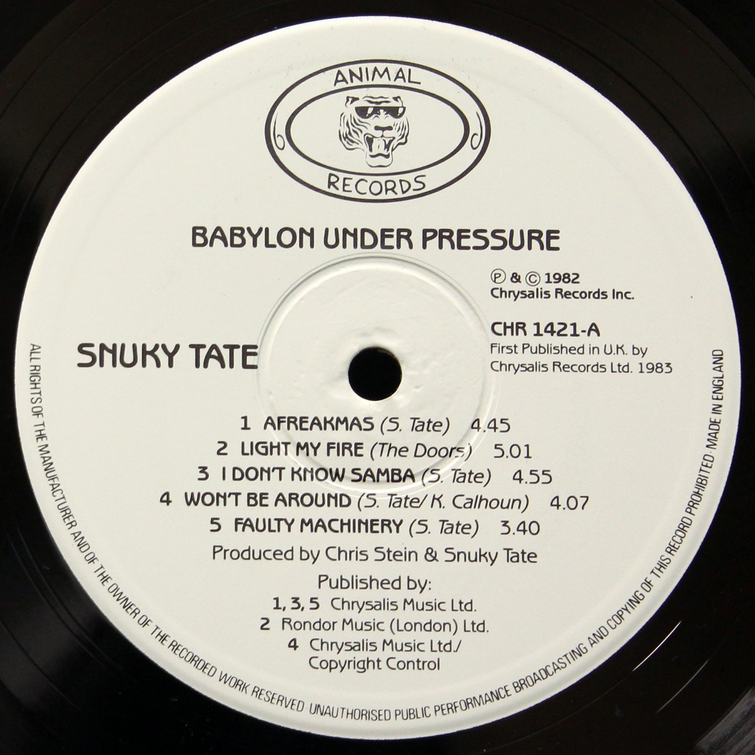 LP Snuky Tate — Babylon Under Pressure фото 2