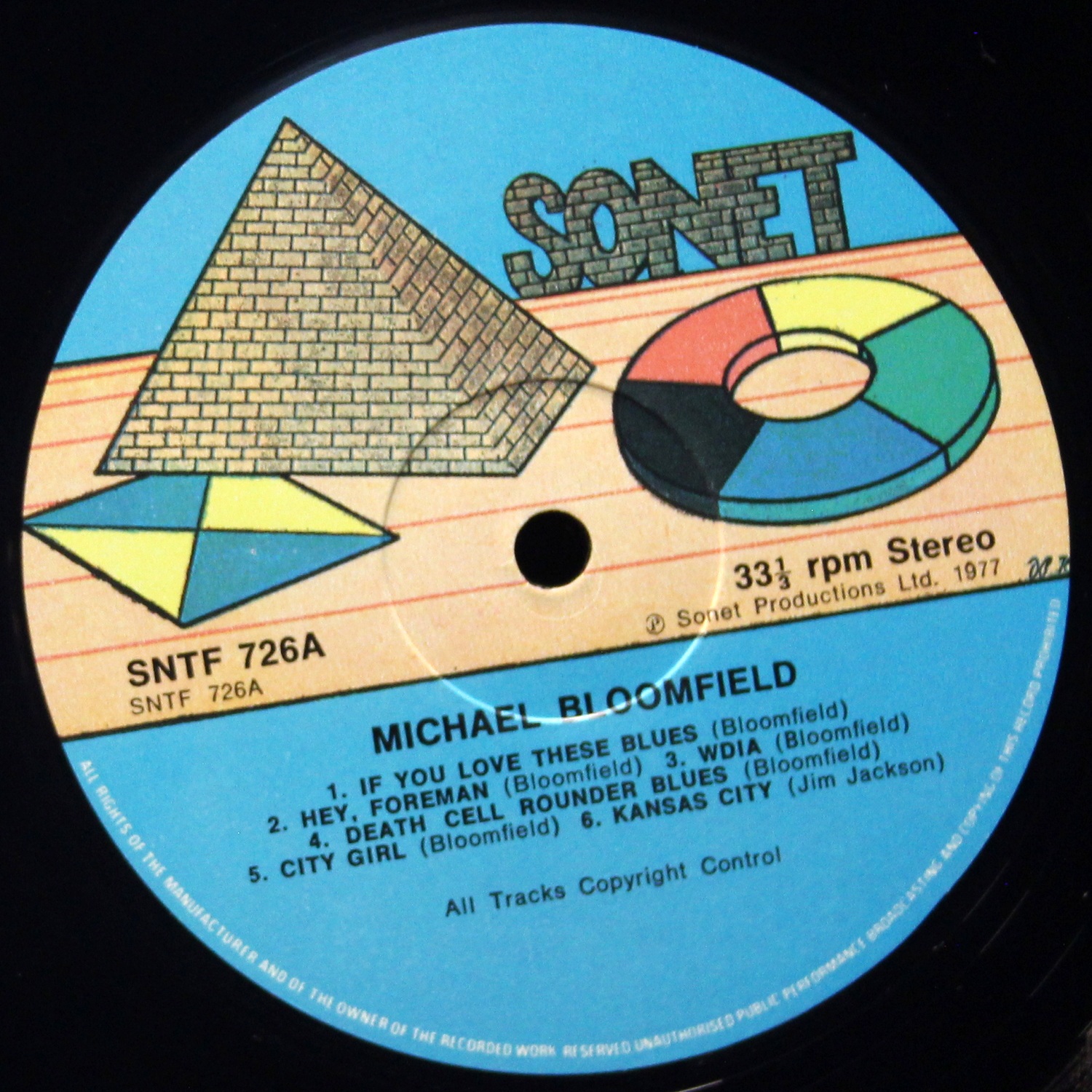LP Mike Bloomfield — If You Love These Blues, Play'em As You Please фото 3